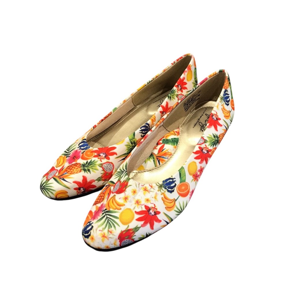 Soft Style Womens Tropical Shoes 6 1/2 Beach Cruise Tropics Vacation Multi Color